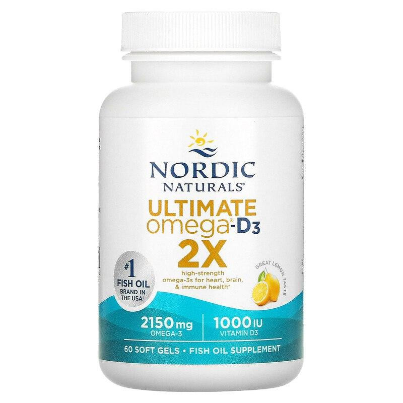 Омега 3 Ultimate Omega 2X Nordic Naturals  60 гел капс лимон Киев - изображение 1