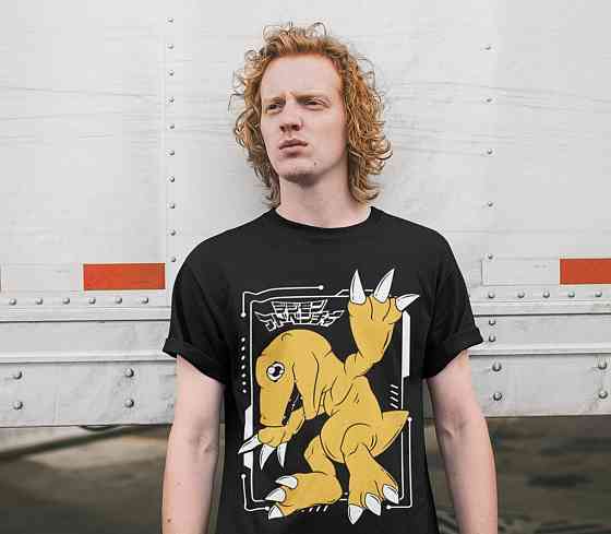 Футболка з аніме принтом Аніме Вінтаге Спекіал Манга оверсайз (S/M/L) Чорний AnimeJ1085 Дніпро