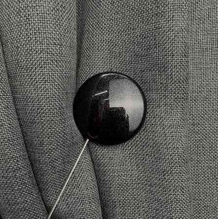 Магниты для штор и гардин Круг 2 шт Черный (81-286) Киев