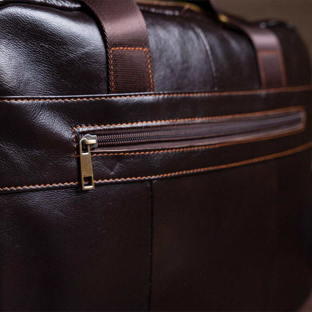 Сумка мужская под ноутбук Коричневая (Vintage) Киев - изображение 2