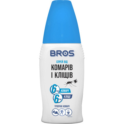 Спрей від комах Bros від комарів і кліщів 100 мл (5904517065154) Вінниця - фото 1
