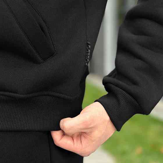 Спортивний костюм зимовий чоловічий чорний Pobedov Grand ЗИМА Київ