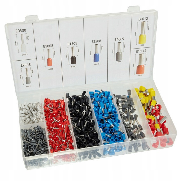 Кримпер - щипці для обтиску наконечників 0.25-10 мм2 + 1200 гільз Bigstren (22717) Нововолинськ - фото 6