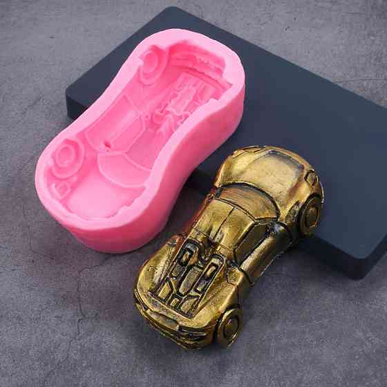 Форма силиконовая Машина 130 на 65 мм розовый Киев