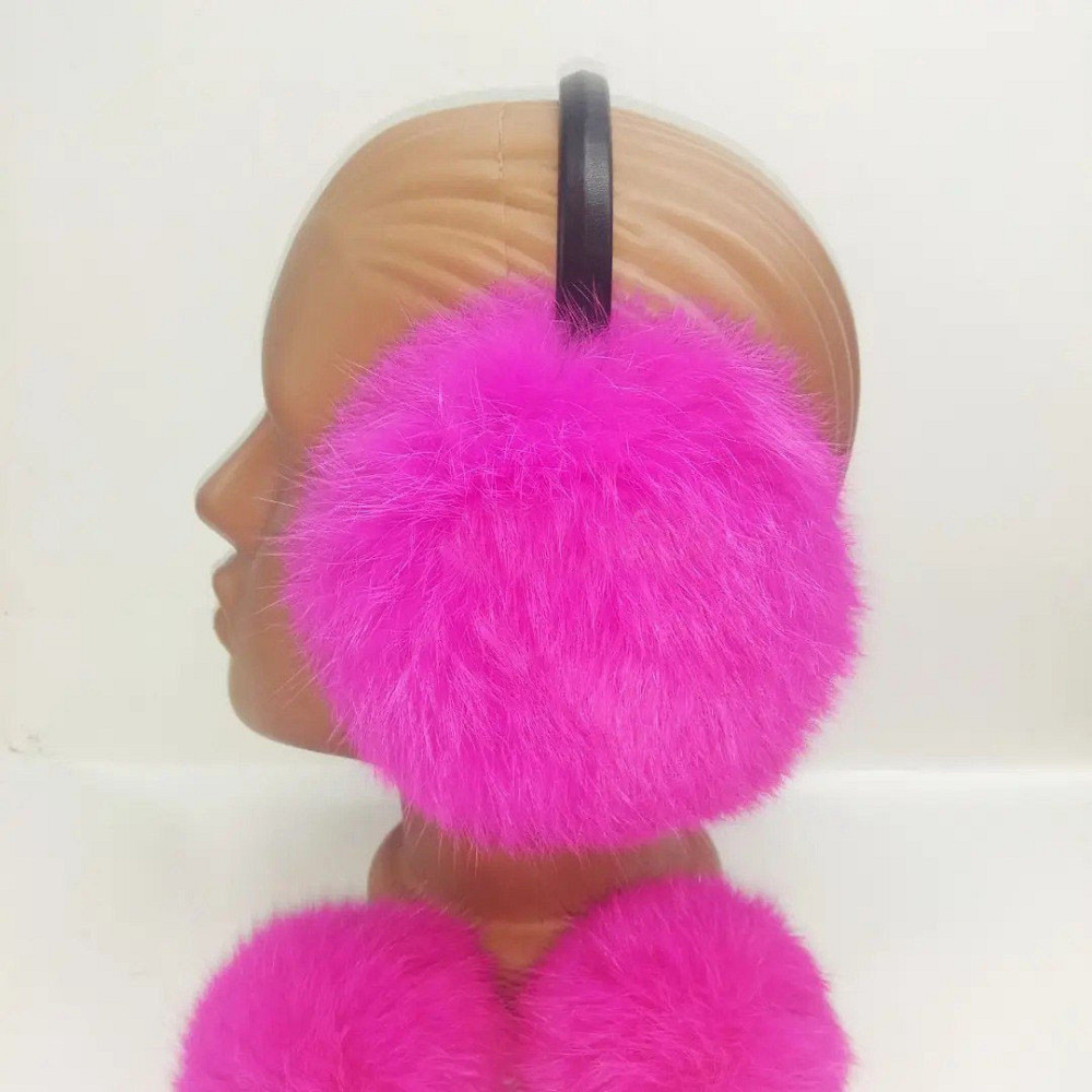 Комплект навушники хутряні і 2 резиночки на волосся Харків - фото 1