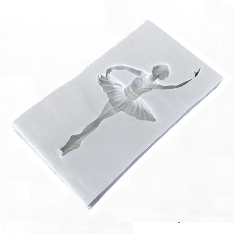 Молд силиконовый Балерина 85 на 46 мм серый Киев - изображение 4