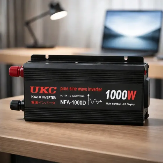 Преобразователь напряжения 12V-220V UKC 1000 Вт с чистой синусоидой / автомобильный инвертор 12 В в 220 В с цифровым дисплеем и USB выходом Коломия