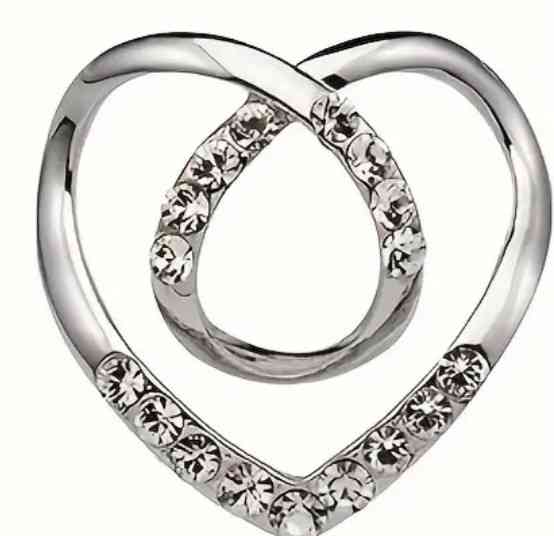 Фіксатор для одягу, шарфів сріблястий Смела