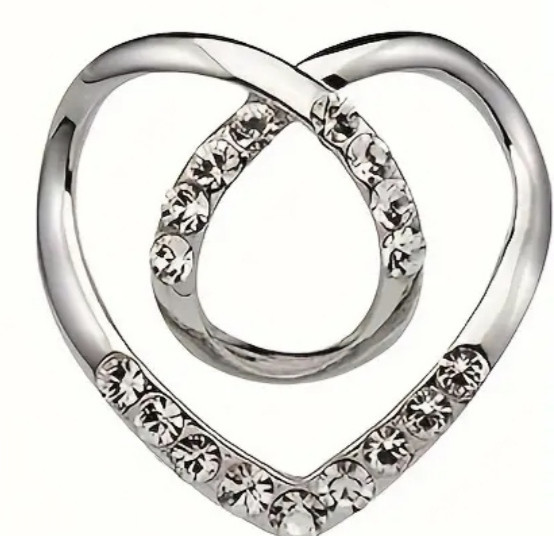 Фіксатор для одягу, шарфів сріблястий Сміла - фото 2