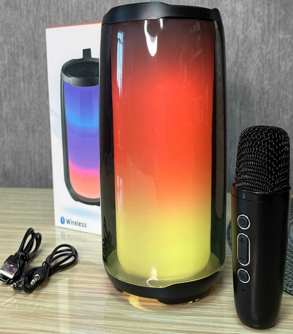 Бездротова Bluetooth-колонка Pulse 5 з підсвіткою 20 Вт | мікрофон. Харків - фото 5