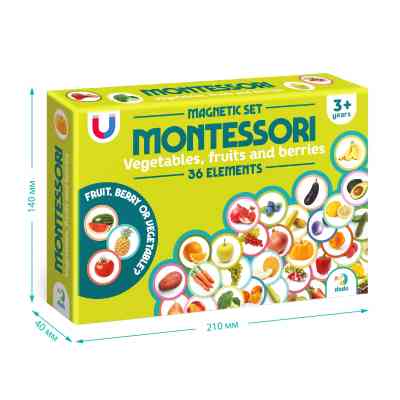 Обучающий набор DoDo Магнитный набор Монтессори Овощи, фрукты и ягоды (200272) Винница