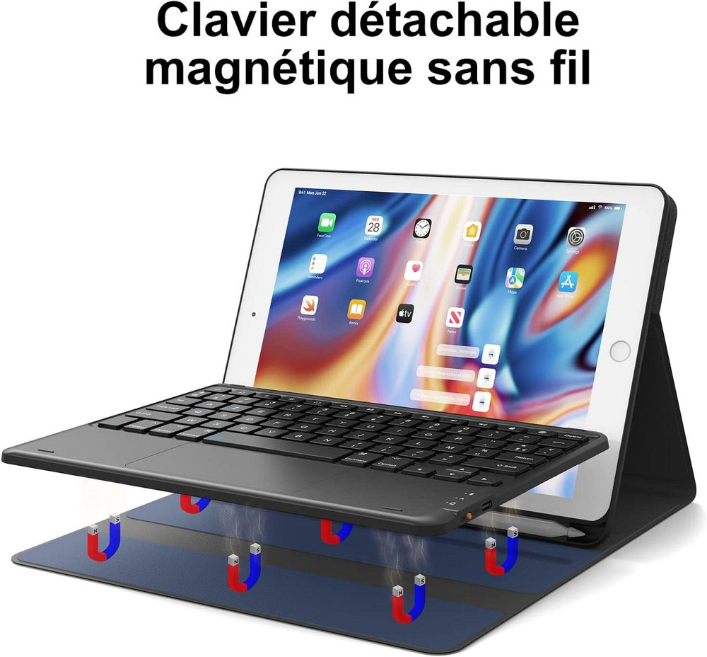 Фірмовий захисний чохол EARTO з Bluetooth клавіатурою для iPad 10.2 (2019/20/21)/pro10.5(2017)/Air 3 10.5 Дніпро - фото 5