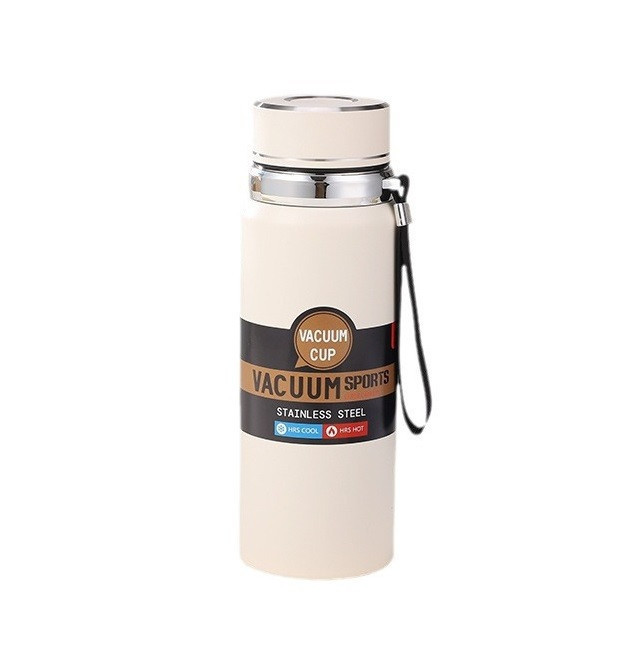 Термос Vacuum Sports з датчиком температури, 1 л, білий Київ - фото 7