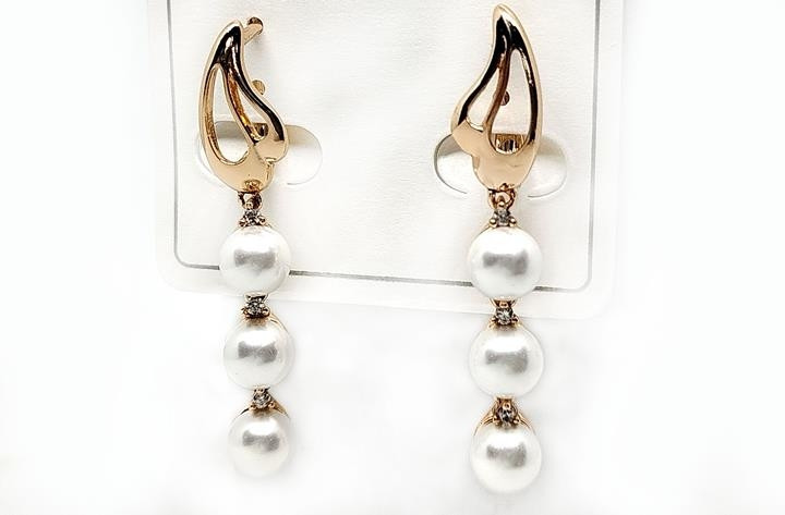 Серьги женские висячие бусины Киев - изображение 1