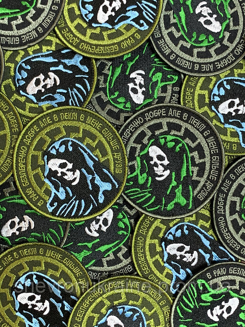 Шеврон смерть (Форма коло. На липучці) Розмір 8см Київ - фото 5