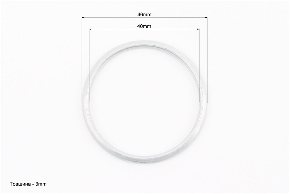 Прокладка коліна глушника, d-46x3mm, (алюміній) Киев - изображение 2