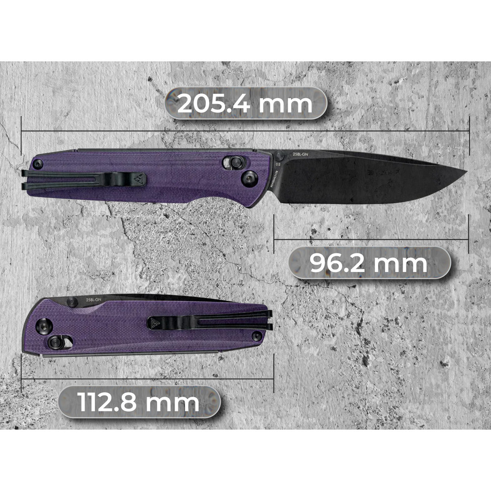 Ніж складаний SRM Terrier 258L-GN, фіолетовий Київ - фото 18