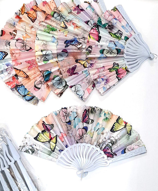Веер складной женский Бабочки Киев - изображение 1