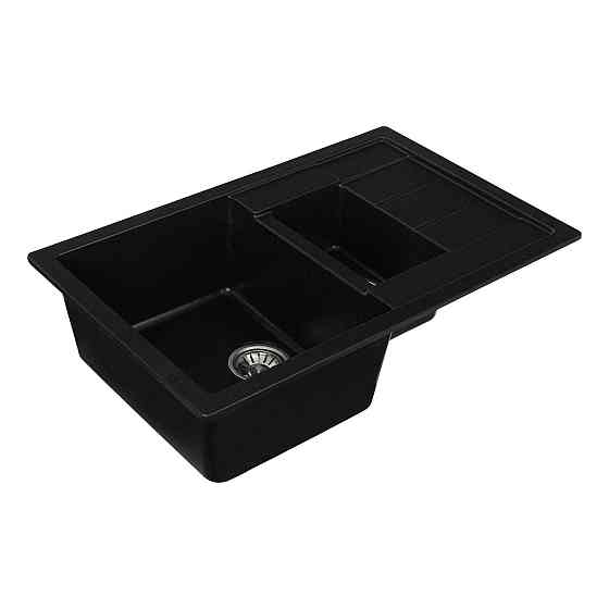 VALESO Гранітна мийка для кухні VALESO TOSKANA 7850W матова Чорний металік Киев