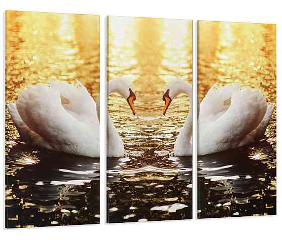 Модульная картина Пара Лебедей Art-121_XXL 70x130 см Киев