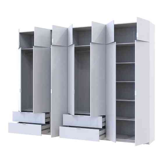 Шкаф для одежды Doros Лукас Белый 3+4 ДСП 315х50х240 DRS-011689 (42005134) Львов