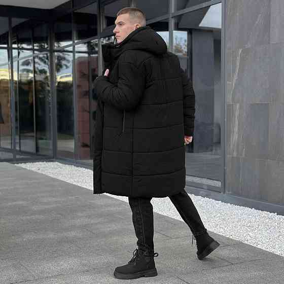 Мужская зимняя куртка черная Pobedov Legas Киев