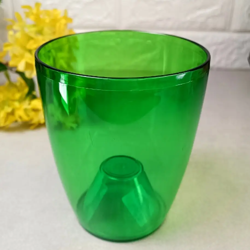 Вазон Орхідея 18*21см зелений прозорий Алеана Житомир - фото 3