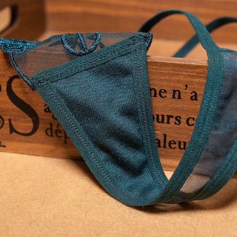 Трусики эротические с цветочным принтом универсальный зеленый Киев - изображение 5