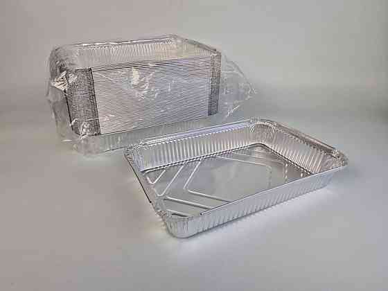 Прямокутний контейнер із харчової алюмінієвої фольги 2100 мл SP86L 50 штук (NEW) (1 пачка) Харків
