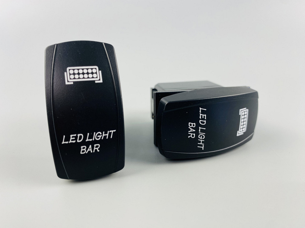 Клавіша вимикач ON-OFF, 5 ніжок, біла підсвітка, малюнок — фара додаткова Мукачево - фото 7