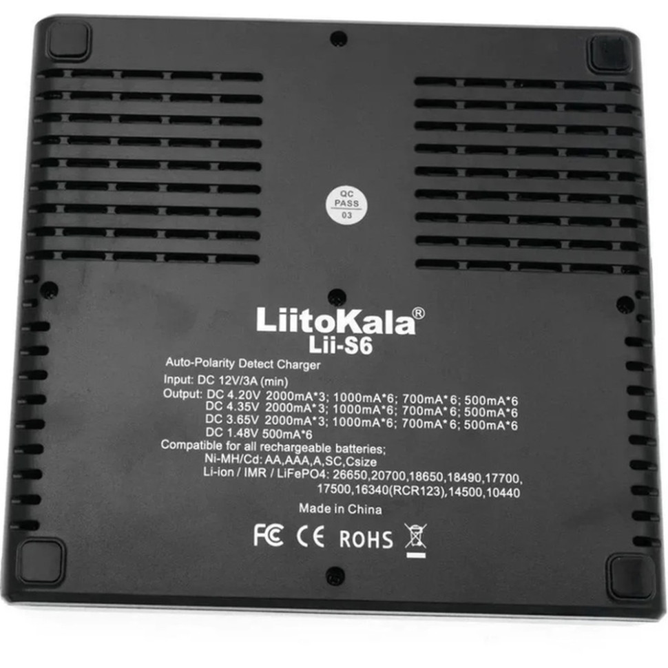 Універсальний зарядний пристрій LiitoKala Lii-S6 EU на 6 каналів + автомобільний кабель Киев - изображение 3
