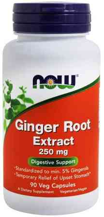 Корінь імбиру Now Foods Ginger Root 250 мг 90 вегетаріанських капсул Київ