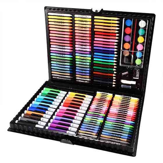 Видеообзор! Детский художественный набор для рисования Art set 168 предметов, Детский набор для творчества Каменец-Подольский