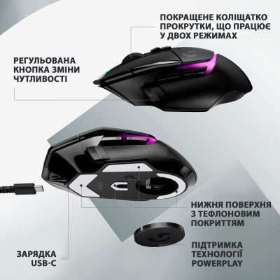 Мишка Logitech G502 X Plus Wireless Black (910-006162) Вінниця - фото 7