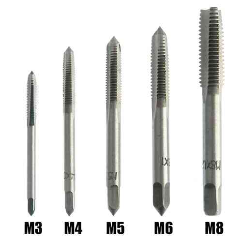 Набір мітчиків 5шт M3 M4 M5 M6 M8, квадратні, HSS сталь Вінниця
