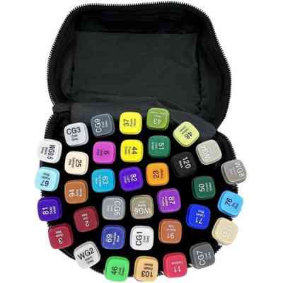 Художественный маркер Touch двухсторонних скетч маркеров 36 шт в чехле (XK-MRK-BG) Винница