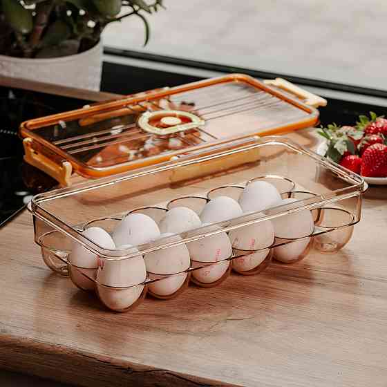 Yiwu Лоток для яєць пластиковий на 18 комірок 32.5х18х8 см Коричневий HP-27-1 Коломия