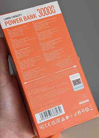 Павербанк Потужний: на 30000mAh. 10.5 Вт. Чорний. Київ