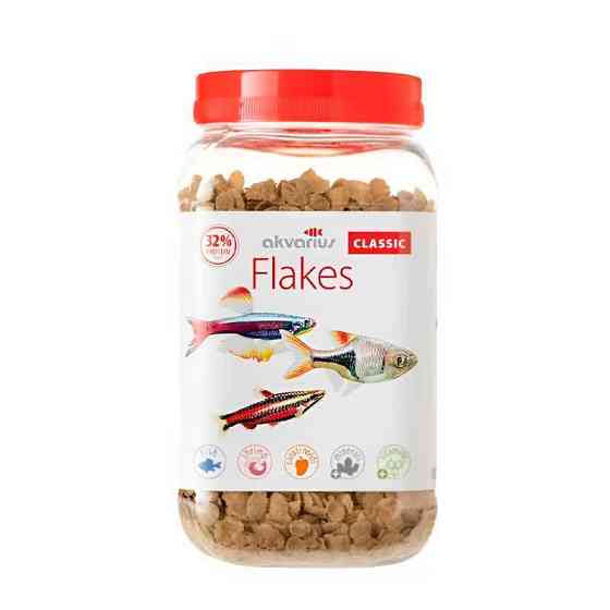 Корм для рыб Аквариус классик меню хлопья 80 г Винница