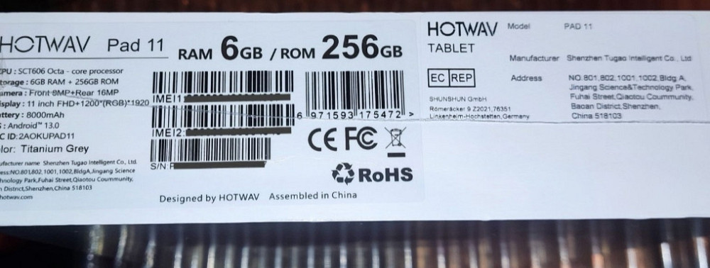 Планшет Hotwav Pad11 6/256Gb. 4Gb. LTE Tablet. Киев - изображение 1