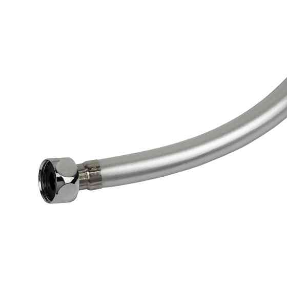 Шланг для душу 1/2" PVC 3-шаровий з підшипником сріблястий 150 см AQUATICA XB-0173 (9791611) Київ