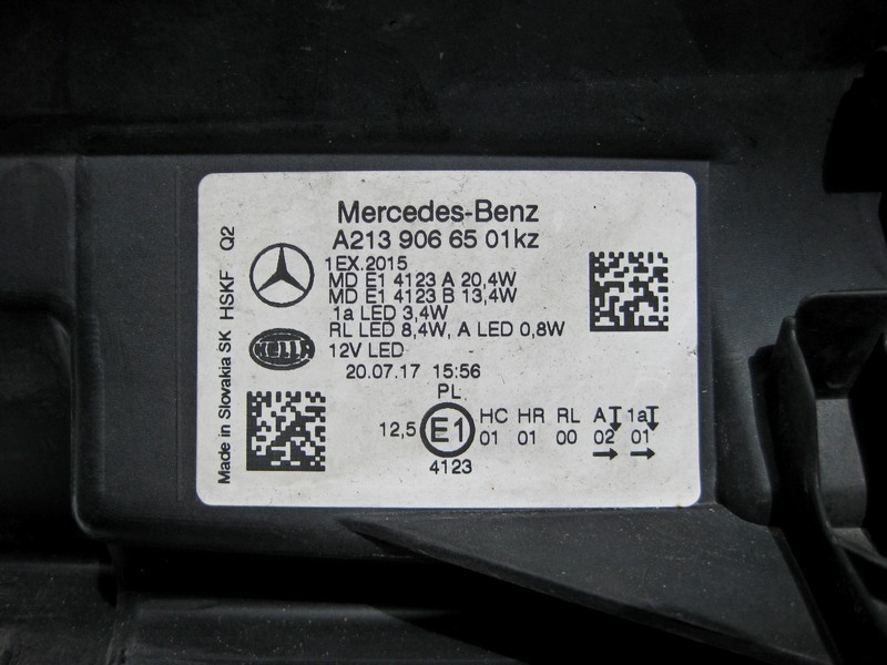 Mercedes-Benz  A2139066501 Фара ліва світлодіодна статична E-Class W213 C238 Одеса - фото 6