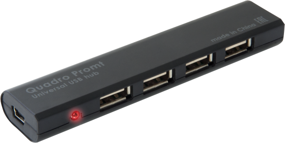 Хаб USB 2.0 -> 4xUSB 2.0 Black Defender Вінниця