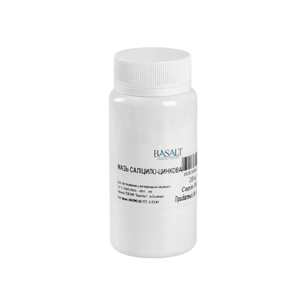 Мазь салицилово-цинковая 100 г Базальт Винница - изображение 1