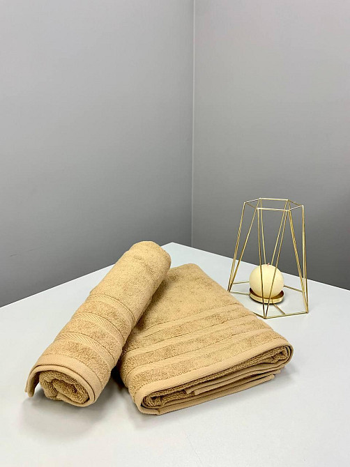 Рушник махровий Ideal Textile Косичка однотонний щільність 500 г/м2 100х150 см (56860742) Бежевий Чернівці - фото 5