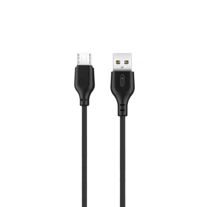 Кабель XO USB to Micro USB 2,1А 1м чорний Львів - фото 1