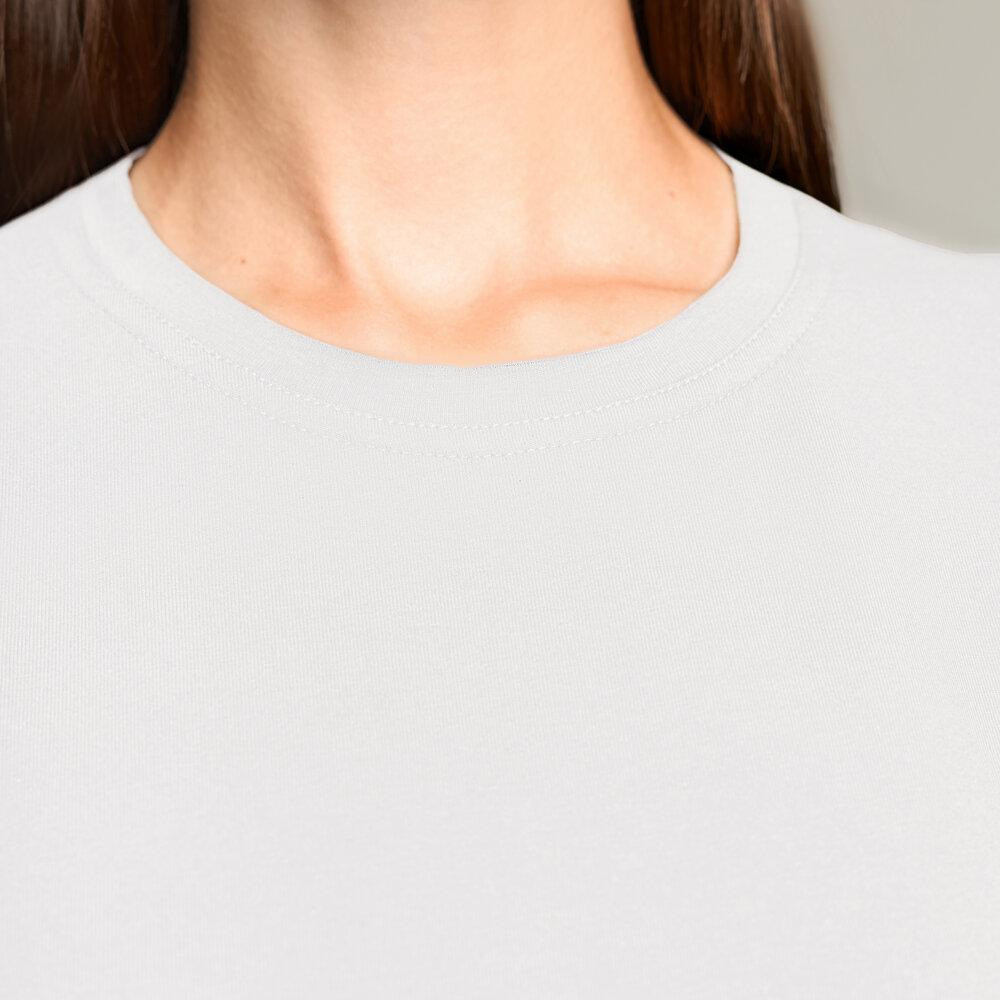 Белая базовая женская футболка Pobedov Freedom. Хлопковая женская футболка белая Киев - изображение 4