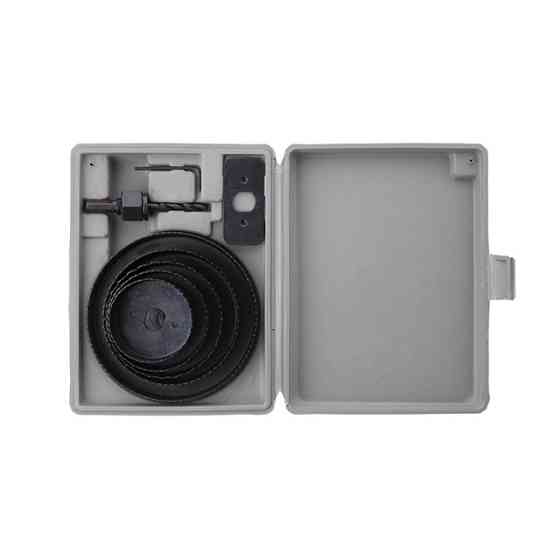 Набір корончатих свердел по деревині, 8 од., 64-127 мм INTERTOOL BT-0024 Киев