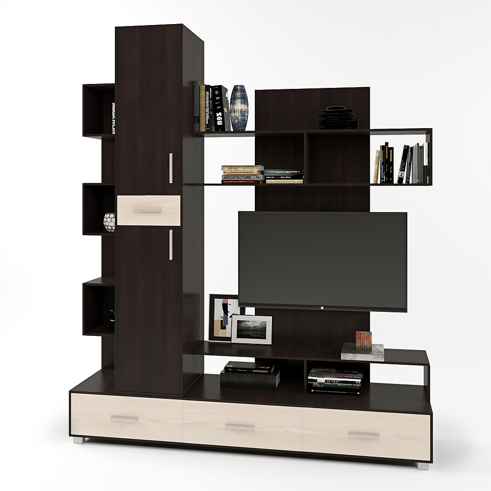 Стінка для вітальні Еверест Бриз венге + дуб молочний (DTM-2246) Дніпро - фото 2