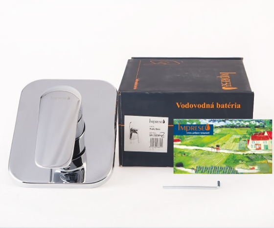 Змішувач прихованого монтажу IMPRESE PRAHA new для душу хром Київ